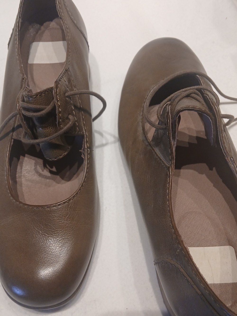 Dansko Brown Lace-Up Round-Toe   Mary Jane Shoes